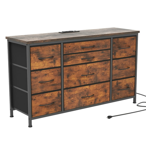 Armario de 10 cajones cómoda Tv soporte para 55" Tv