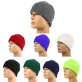thumbnail image 4 of Gorro de lana cálido de rayas de color puro para montar al aire libre, unisex, 4 of 8