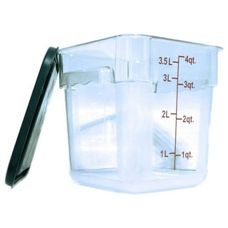 1195107 - Squares Polycarbonate Food Storage Container 4 qt - Clear