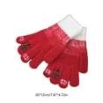 thumbnail image 3 of JVBTVB Christmas Women's Touch Screen Gloves - Winter Warm Split Finger Fleece Gloves with Touchscreen Compatibility for Phones, Outdoor, 3 of 6