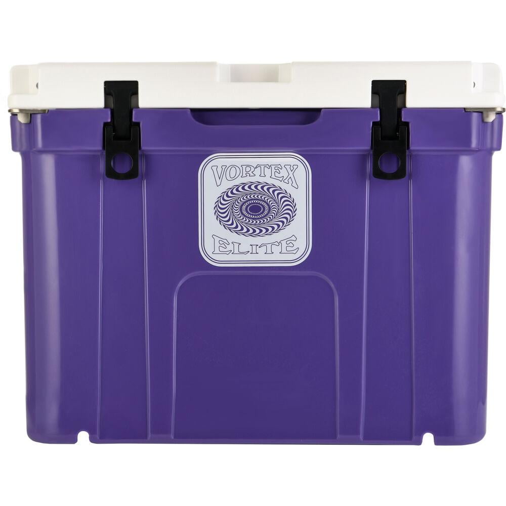 purple coleman cooler