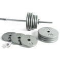thumbnail image 4 of CAP Barbell 100 lb Standard Weight Set with Chrome Bar, 4 of 5