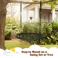thumbnail image 5 of Costway 40'' Spider Web Tree Swing Set w/ Adjustable Hanging Ropes Kids Play Set Black, 5 of 12
