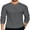 Dark Grey, variant on Mens Long Sleeve Henley T-Shirts Basic Thermal Pullover Stretch Tee Shirts Fashion Casual Tops