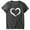 Gray, variant on Patlollav Valentine's Womens Short Sleeve T-shirts Heart-shaped Print Casual Tops Shirt