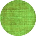 thumbnail image 1 of Ahgly Company Indoor Round Abstract Green Contemporary Area Rugs, 4' Round, 1 of 1