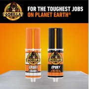 Gorilla Glue Ultimate Epoxy 25ML Syringe, Black Finish, Waterproof Adhesive
