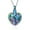 Colorful, variant on Hummingbird Urn Cremation Jewelry Abalone Shell Heart Urn Ashes Necklace for Women Men Memorial Keepsake Necklace