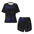 thumbnail image 4 of Picia Mathematica Science Pajamas Sets for Women Soft Short-Sleeved Pjs with Lounge Shorts Two Piece Sleepwear-Large, 4 of 9