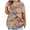 Khaki, variant on Giftesty Blouses for Women Dressy Casual Plus Size Tops for Women Sexy V-Neck Blouse Lace Casual Loose Summer Short Sleeve Blouse