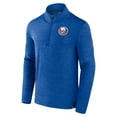 thumbnail image 2 of Men's Fanatics  Heather Royal New York Islanders Authentic Pro Quarter-Zip Pullover Top, 2 of 3