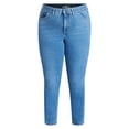 thumbnail image 5 of Terra & Sky Women's Plus Signature Denim Skinny Jeans with Control Panel, Sizes 16W-26W, 5 of 5