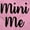 Pink, variant on Mini Me Expecting Offspring Bump Women's Maternity T Shirt Tee Brisco Brands S