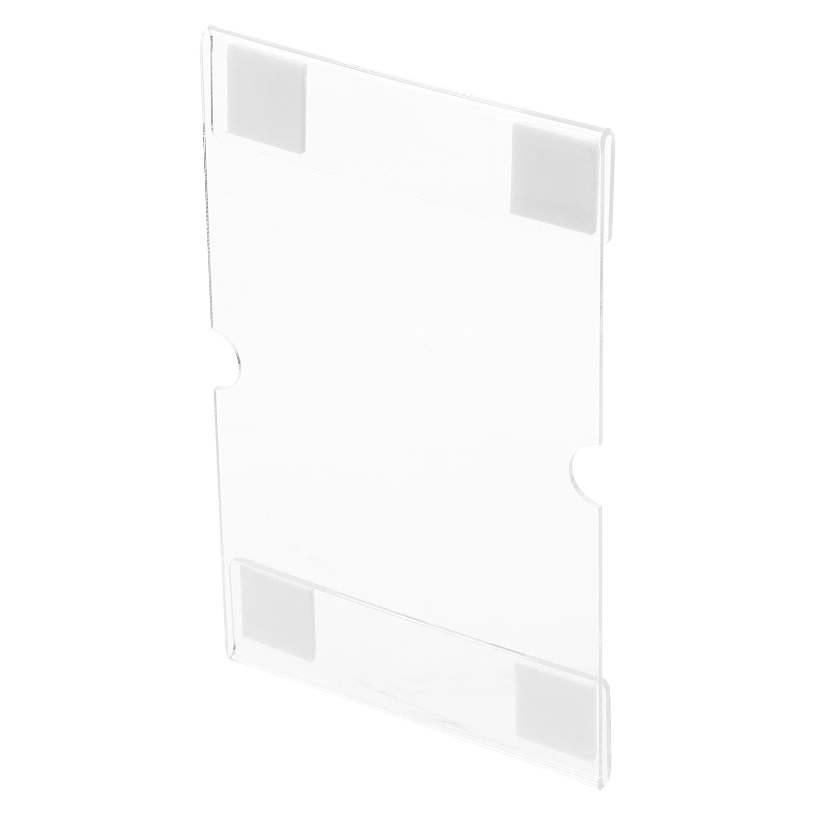Wall Mount Acrylic Sign Holder 3.5 x 2.4 Inch Clear Plastic Wall