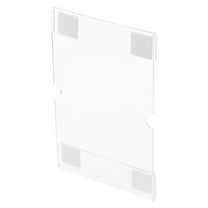 HOMEMAXS Acrylic Sign Holder Wall Mount Clear Sign Holders With Tape Clear Sign Holder Paper Poster Door Document Flyer Acrylic Frame For Office Home