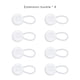 thumbnail image 3 of Extensores Cuello JShteea para Expansión Camisas Vestir para Hombres Blanco, 3 of 9