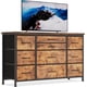 thumbnail image 1 of 10-cajón mesa de TV con built-in sockets: a functional home entertainment cómoda para sala de estar, suitable para tvs up to 55 pulgadas, 1 of 7