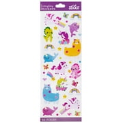 Simplicity Solid Multicolor Kawaii Fantasy Animal Paper Stickers, 32 Piece