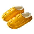 thumbnail image 3 of Aayomet Slippers for Women Cotton Knit Memory Foam Slippers Soft House Slippers with Anti Slip Sole,Yellow 39, 3 of 5