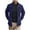 Navy, variant on Men's Coats Men's Jacket Patchwork Fleece Jacket Stand Collar Jacket Long Sleeve Hoodless Casual Jacket Navy L