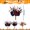 C, variant on Black and Orange Artificial Halloween Bouquet with Pumpkins for Gothic Table Centerpiece