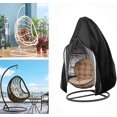 thumbnail image 2 of Funda para silla colgante, funda para silla capullo de columpio de huevo con cremallera, protector de muebles - Cremallera negra 115 cm DX 190 cm H Kuyhfg Bienvenido a Kuyhfg, 2 of 4