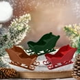thumbnail image 5 of dajkiuy 3Pcs Mini Christmas Sleigh Decorations, Plastic Santa Sled Ornaments for Xmas Tabletop Holiday Decoration, 5 of 6