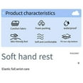 thumbnail image 4 of Keyboard Wrist Rest Cloud Shape Wristpad Mouse Leather Wrist Stand Ergonomic for Laptop Office Mouse Pad Black-White, 4 of 5
