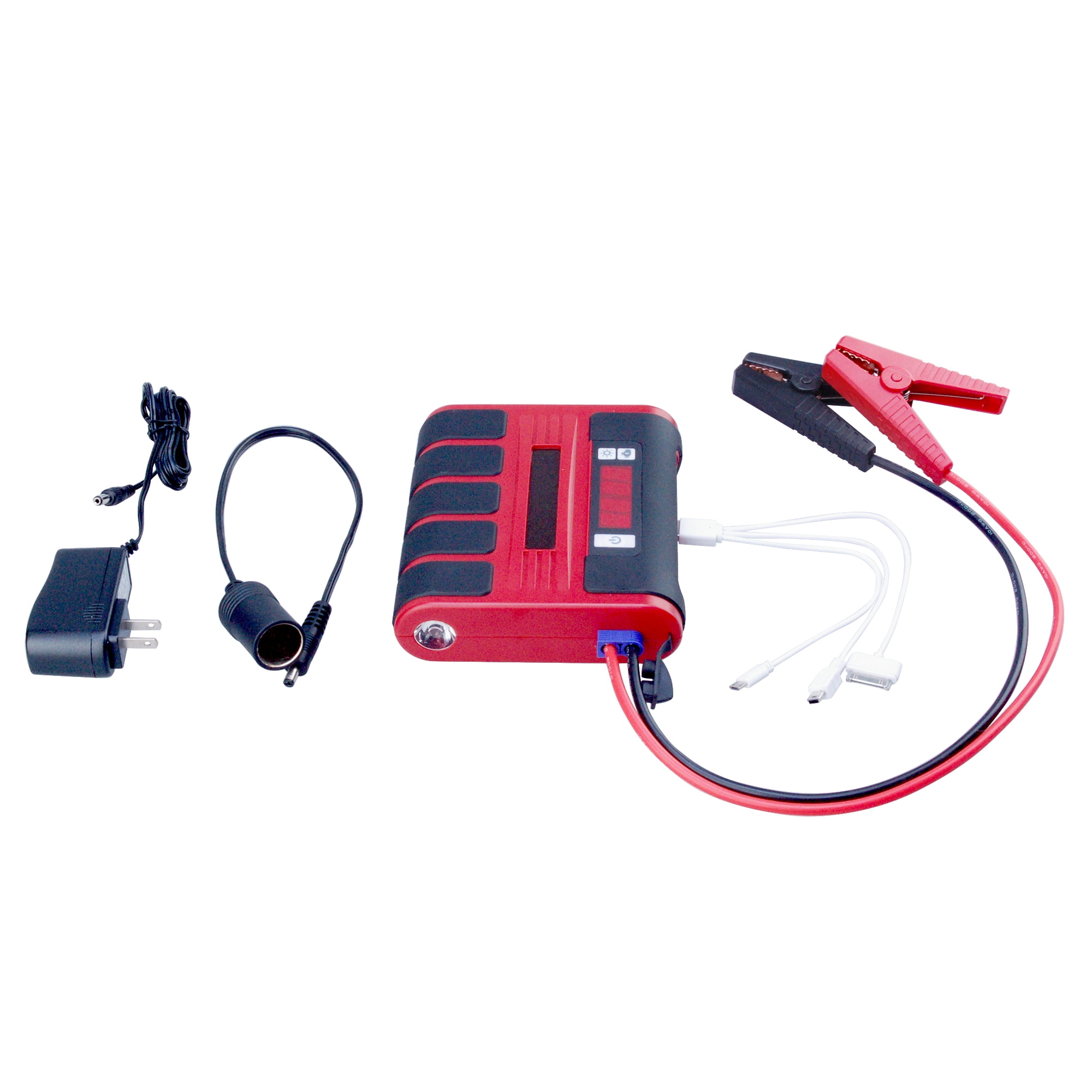 Portable Multi Function Jump Starter & Power Bank, Car Charger