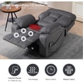 thumbnail image 5 of Lay Flat Power Lift Recliner Chair, | 400lbs | 25.5in Extra Wide | 4-Motor | Heat, Massage, Hidden Cup Holder, Sleeping | Big Man, Elderly, 5 of 11