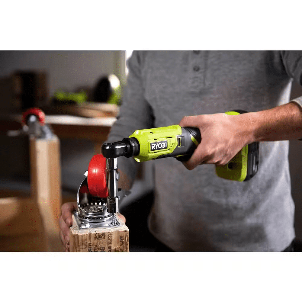 Ryobi P344 18V Cordless 3/8 Inch 4-Position Ratchet (tool only Ryobi P344 18V Cordless 3/8 Inch 4-Position Ratchet (tool only