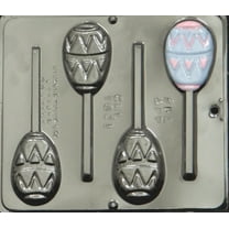 1821 Flat Easter Egg Lollipop Chocolate Candy Mold