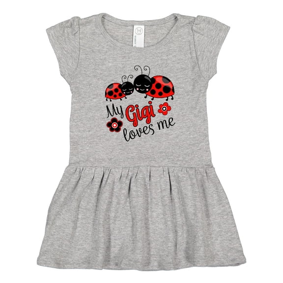 Inktastic My Gigi Loves Me with Cute Ladybugs Girls Toddler Dress
