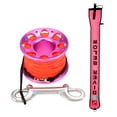 thumbnail image 1 of 3.9ft Scuba Diving Surface Marker Buoy with 49.2ft Alloy Finger Spool Clip Inflatable Safety Tube Signal Tube, 1 of 8