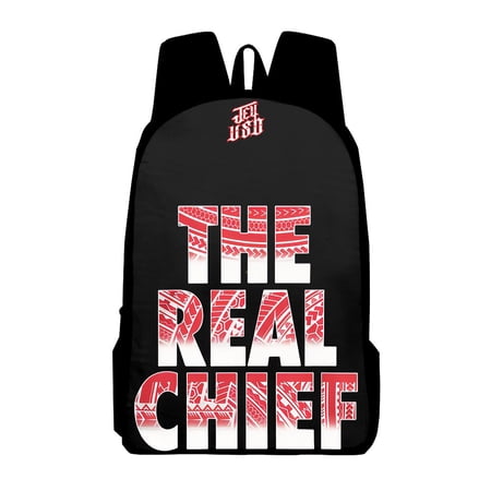 Jey Uso The Real Chief Notebook Backpacks Bags Men Women Oxford Waterproof Laptop Backpacks