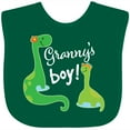 thumbnail image 3 of Inktastic Granny Boy Grandson Dinosaur Boys Baby Bib, 3 of 4