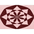 thumbnail image 1 of Ahgly Company Machine Washable Indoor Rectangle Transitional Cranberry Red Area Rugs, 4' x 6', 1 of 7