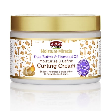 African Pride Moisture Miracle Curl Cream, Hydrate & Strengthen, 12 (Best Straightening Products For African American Hair)