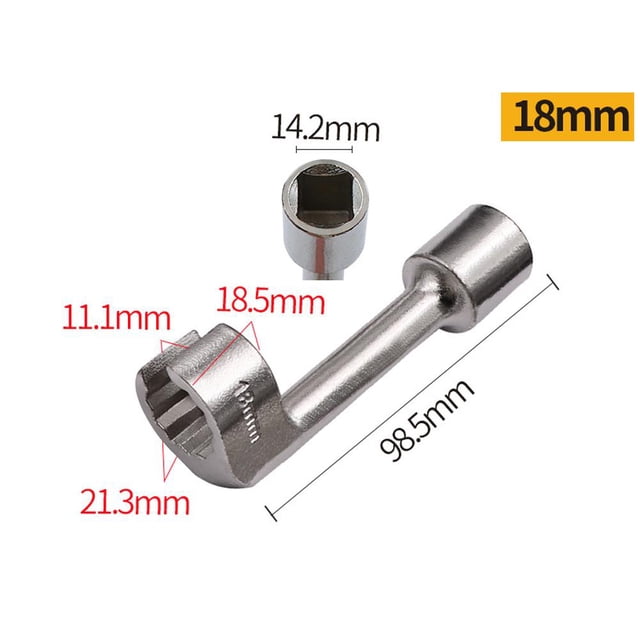 Automotive Hex Wrench Socket Set, Professional Fuel Injection Pipe Socket Wrench for Car Engine Repair, Durable Steel Mechanic Tool for Diesel & Gas Vehicles