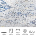 thumbnail image 5 of Safavieh Madison Sophie Oriental Area Rug, Gray/Cream, 5'3" x 7'6", 5 of 11