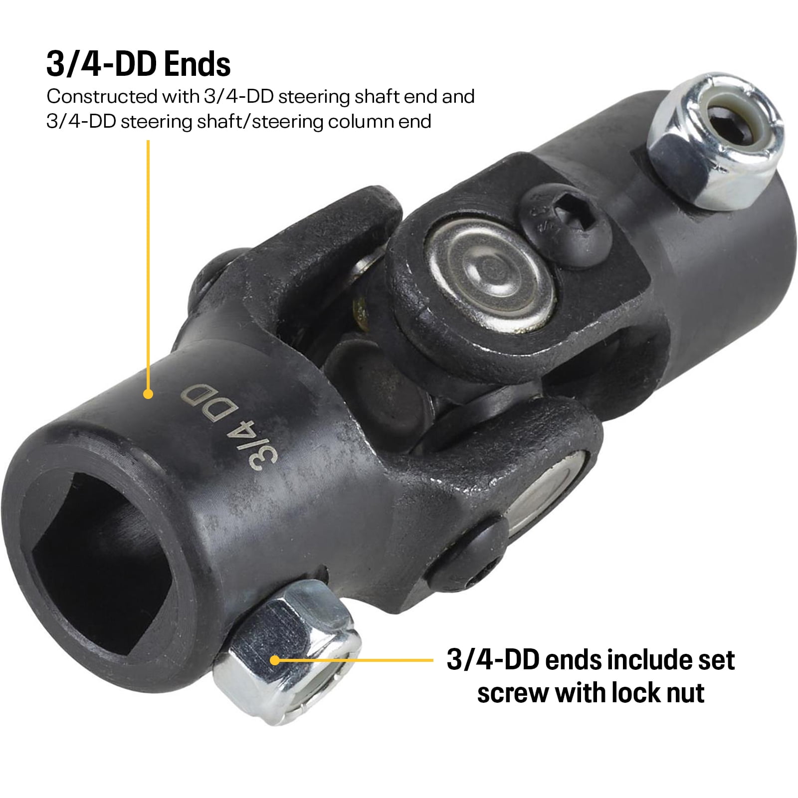 black-powder-coat-u-joint-universal-3-4-dd-x-3-4-dd-black-powder