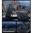 thumbnail image 3 of Magnetic for iPhone 16 Case Waterproof, [Built-in Ring Invisible Stand & Screen Protector][IP68 Underwater][Dropproof][Dustproof][Real 360] Shockproof Protective Phone Case 6.1'', 3 of 7