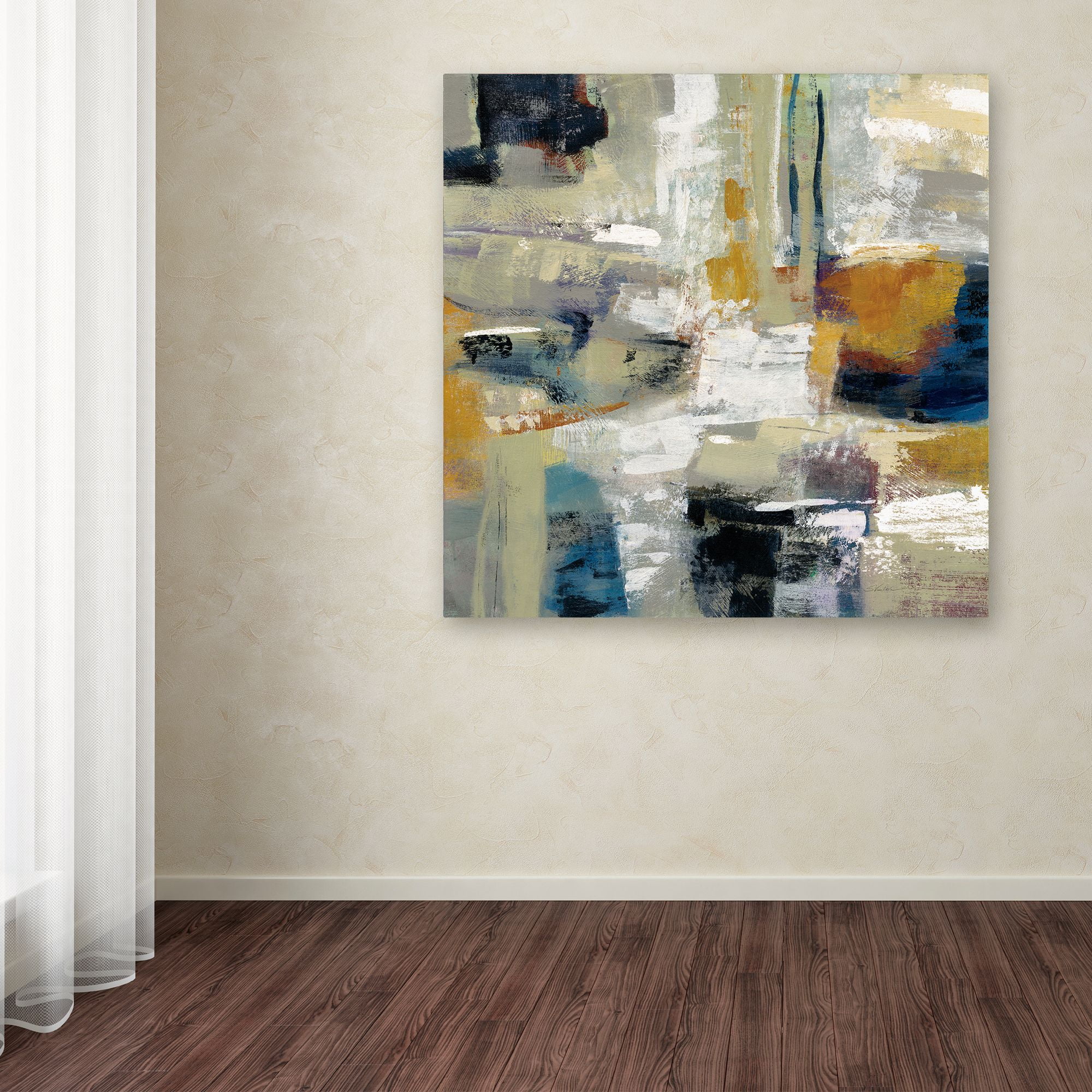 Trademark Fine Art 'Full Moon I with White' Canvas Art by Silvia Vassileva
