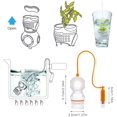 thumbnail image 3 of Sin (Orange)Silicone Tea Infuser, Diver Shaped Food Grade Silicone Tea Infuser Fun Loose Leaf Tea Filters, 3 of 5