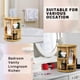 thumbnail image 5 of Organizador de maquillaje VVW Rotating Bamboo 360° Spinning Beige, 5 of 7