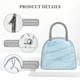 thumbnail image 4 of Fotbe Light Blue Marble Bolsa de Almuerzo con Estampado, Lonchera Aislada, Contenedor de Comida Reutilizable Tipo Cooler a Prueba de Fugas, 4 of 6