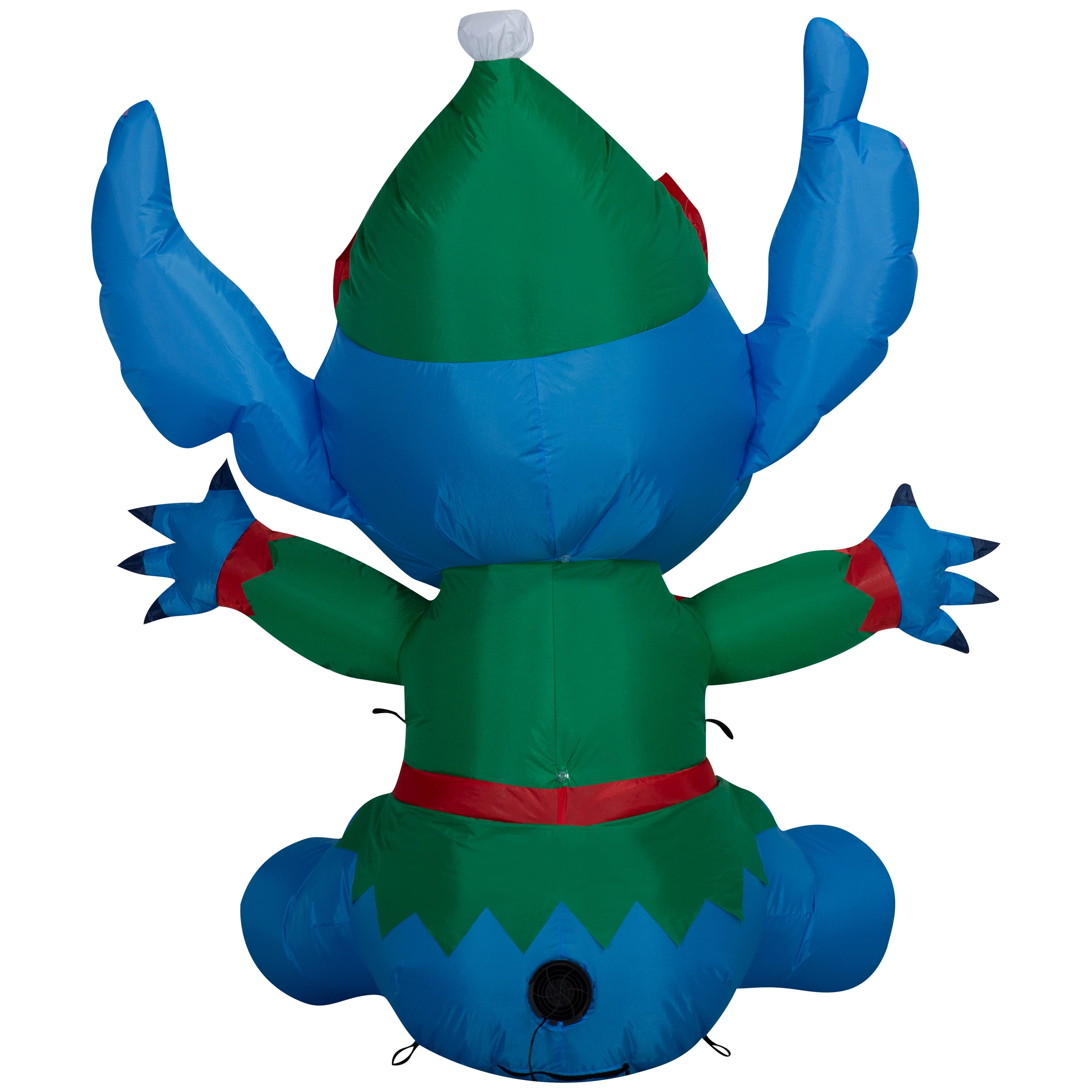 Lumière de vacances gonflable de Noël, cousue en tant qu'elfe Disney, 48.0314 po x 23.622 po x 53.9369 po x 3.1532 lb POINT AB 4,5' COMME ELF