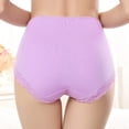 thumbnail image 4 of PEASKJP Womens Panties High Waisted Ladies Panties Full Coverage Briefs, Hot Pink L, 4 of 5