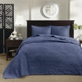 thumbnail image 2 of Regency Heights Quebec 3 Piece Bedspread Set Lightweight Reversible Bedding Set, King, Blue, 2 of 14