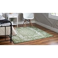 thumbnail image 4 of Arlington Collection Rug – 8 Ft Square Green Medium-Pile Rug Perfect for Living Rooms, Kitchens, Entryways, Green/ Ivory, 4 of 5